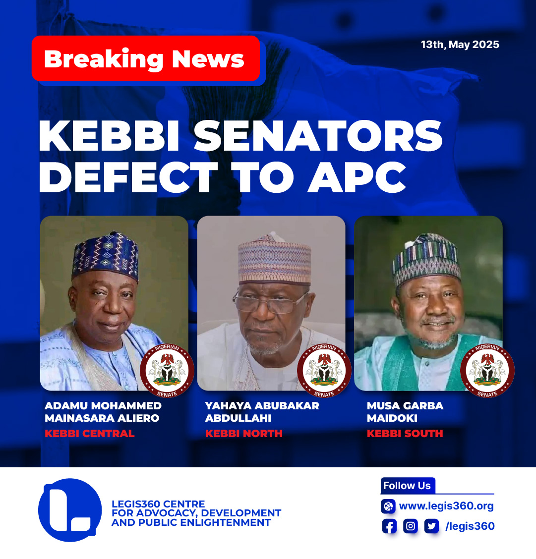 BREAKING: Three PDP Senators Defect to APC, Boosting Ruling Party’s Majority